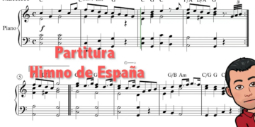 Himno de España con letra – Partitura Piano