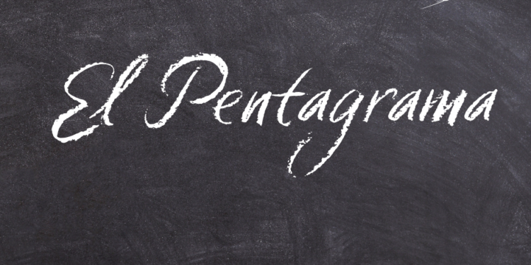 el pentagrama con las notas musicales