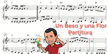 Un Beso y una Flor – Nino Bravo – Partitura para Piano