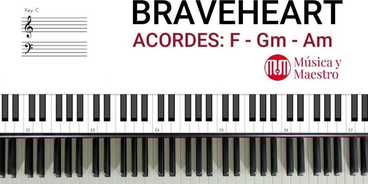 BRAVEHEART con Tres Acordes para Piano