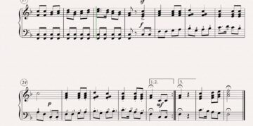 Corre al portalico, villancico en versión fácil para piano