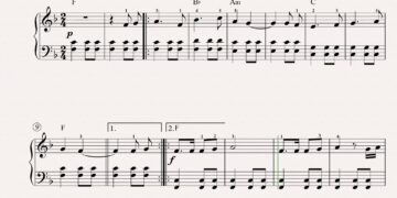 En el portal de Belén, villancico en versión fácil para piano