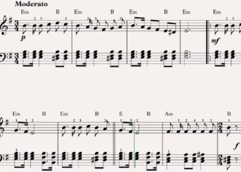 Una pandereta suena, villancico en versión fácil para piano