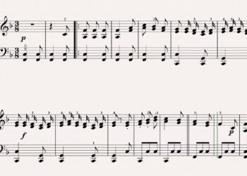 Hacia Belén va una burra (rin, rin), villancico en versión fácil para piano