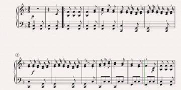Hacia Belén va una burra (rin, rin), villancico en versión fácil para piano
